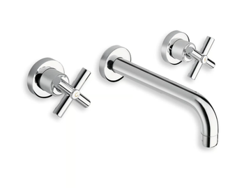 EXCLUSIVE CRIEV242 - 3 hole washbasin mixer with individual rosettes by CRISTINA Rubinetterie - view 2